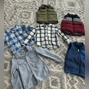 Plaid Kids Shirt - Blue and White